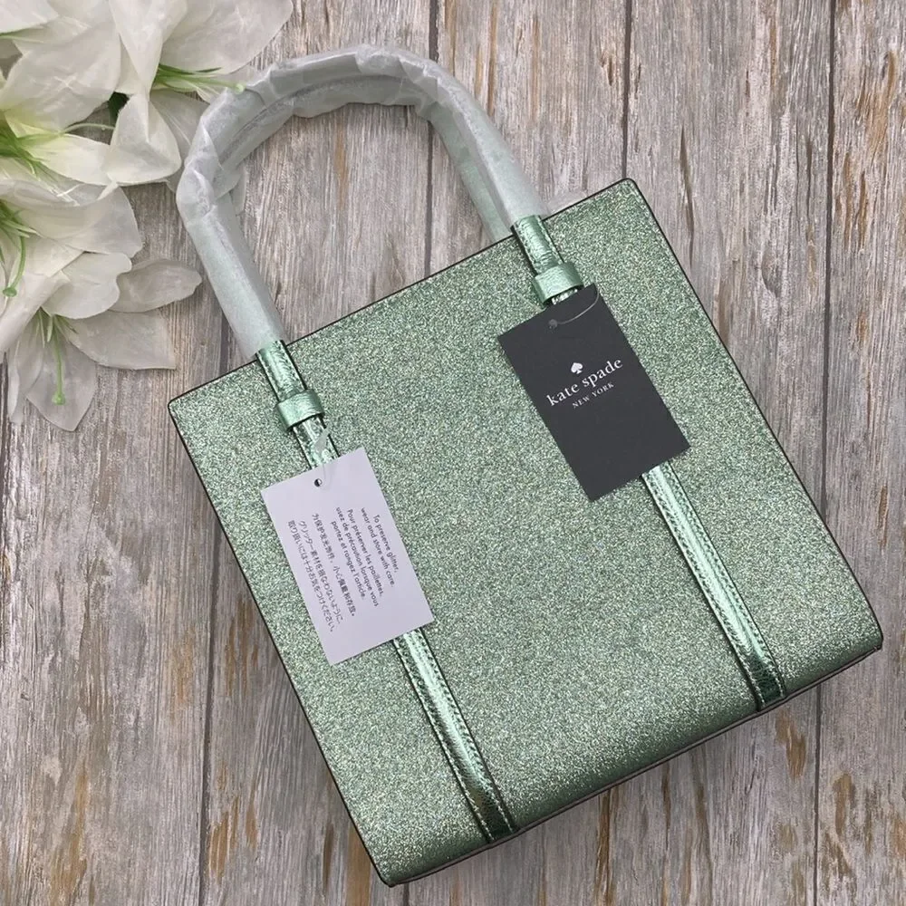 Kate Spade Kenzie Glitter Small Tote Bag Purse